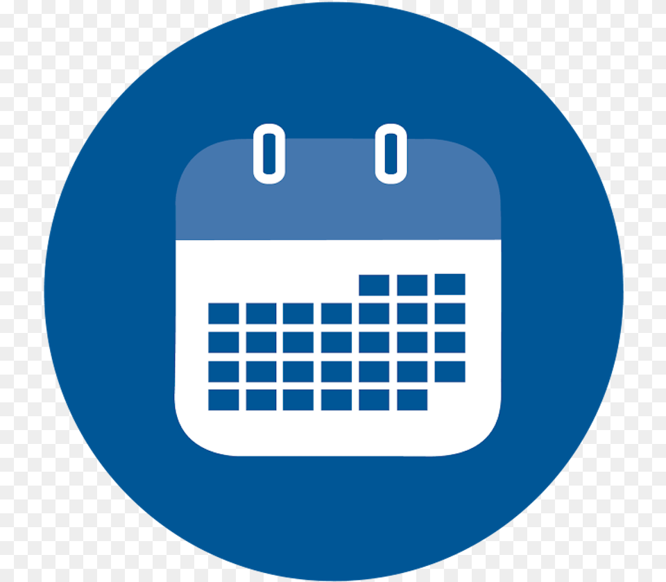 Picture Blue Calendar Icon, Text, Disk Free Png Download
