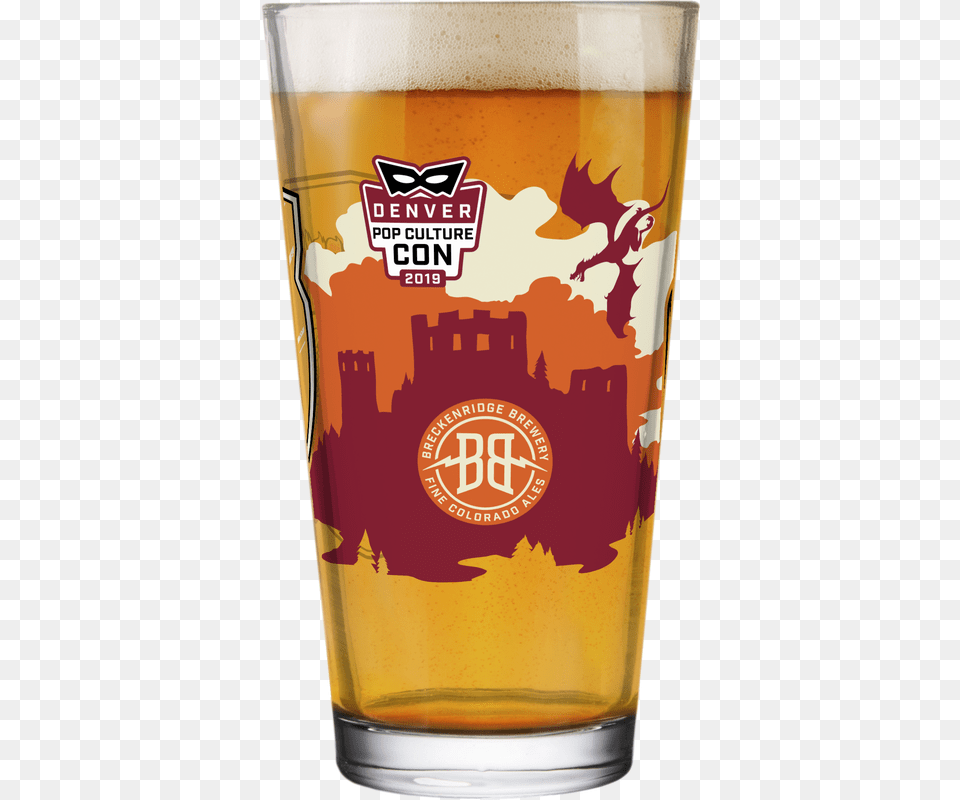 Picture Breckenridge Comic Con Pint, Alcohol, Beer, Beer Glass, Beverage Png Image