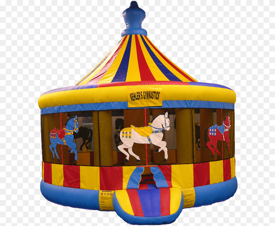 Picture Carousel Bounce House, Play, Animal, Horse, Mammal Png Image