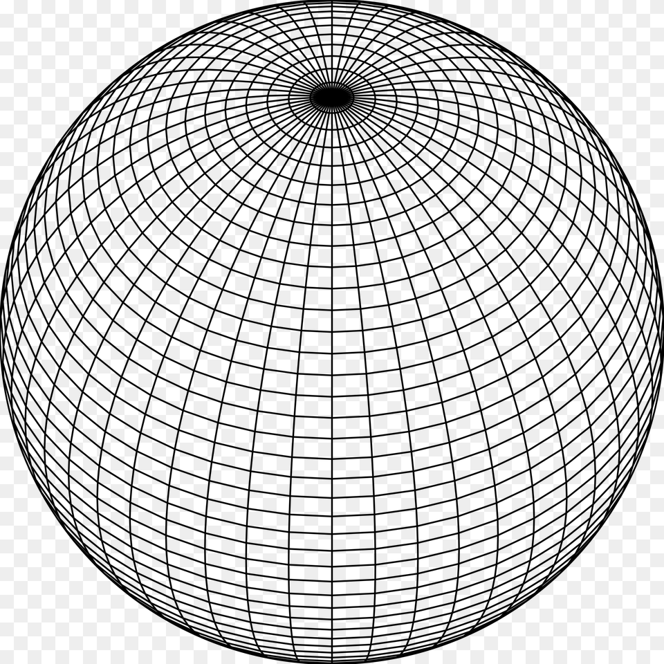 Picture Clipart Grid Sphere Abstrakce Sphere Line, Gray Free Png