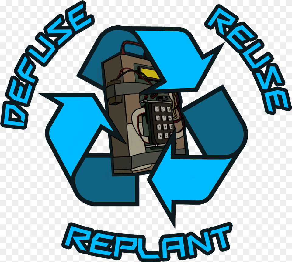 Picture Csgo Drawing Realistic Sticker, Recycling Symbol, Symbol Png