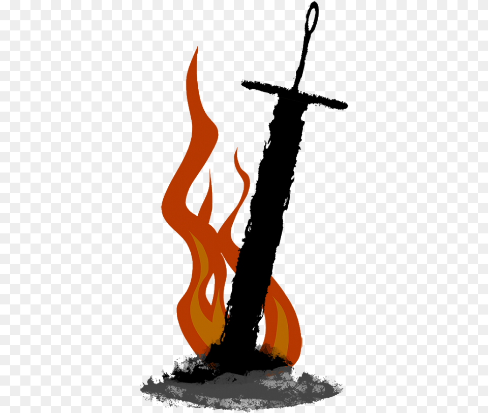 Picture Dark Souls Phone Case, Fire, Flame, Sword, Weapon Free Png