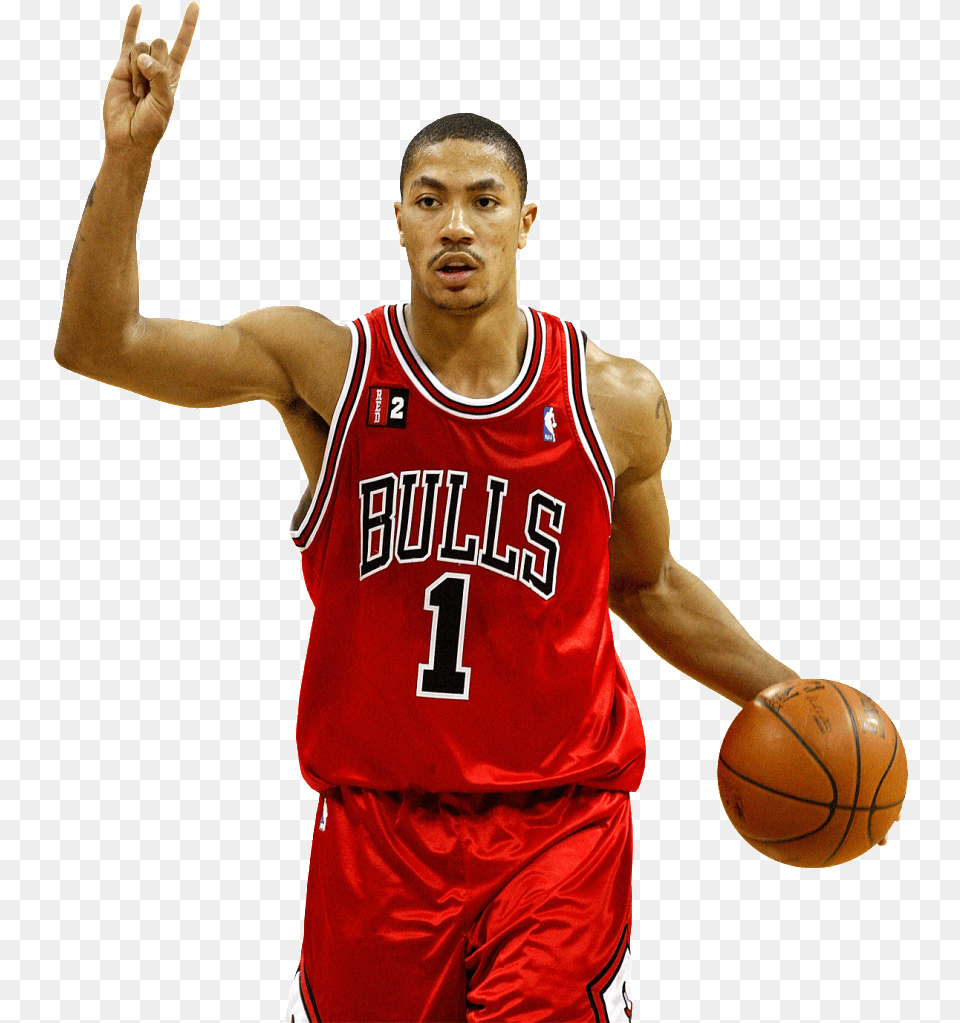 Picture Derrick Rose Bulls Transparent, Sport, Ball, Basketball, Basketball (ball) Free Png