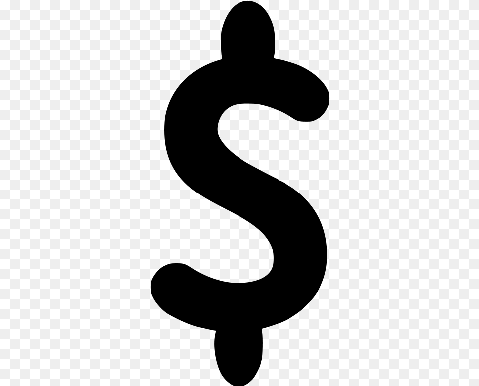 Picture Dollar Sign Black And White Clipart Dollar Symbol, Gray Free Png