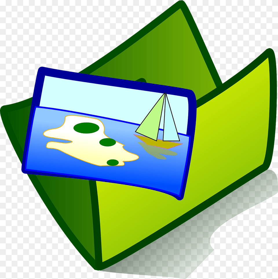 Picture File Folder Photo Inbox Clipart, Green, Boat, Sailboat, Transportation Free Png