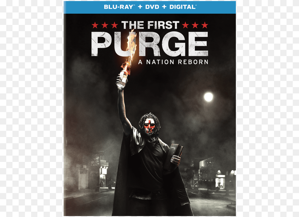 Picture First Purge Blu Ray, Advertisement, Adult, Poster, Person Png
