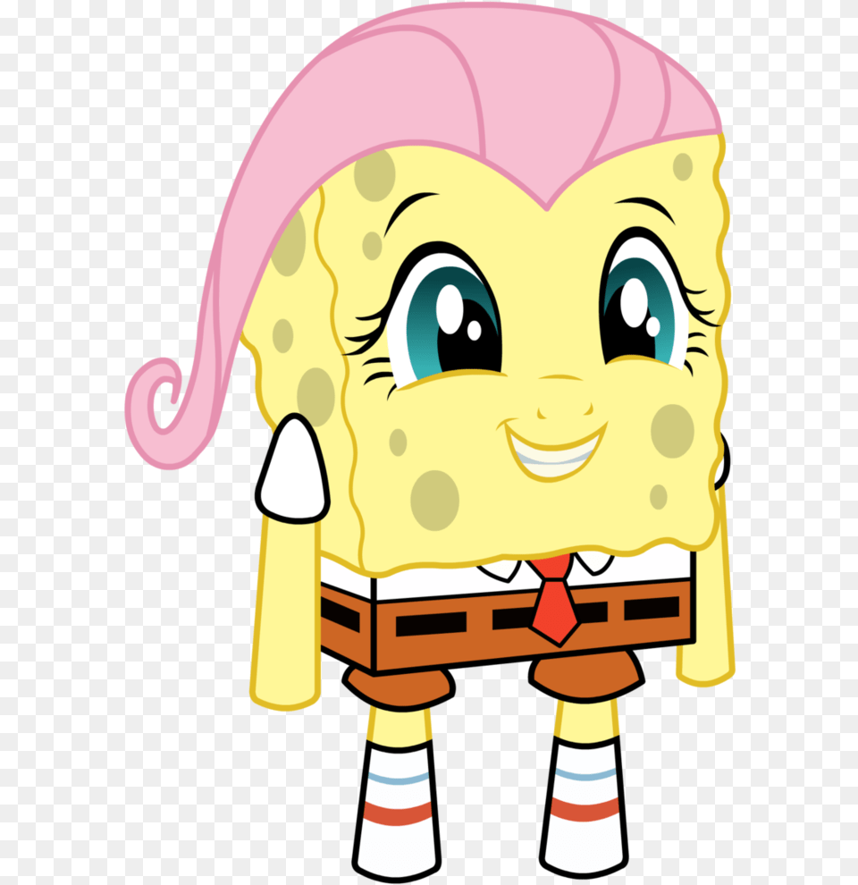Picture Fluttershy Spongebob, Baby, Person, Art, Drawing Free Png Download