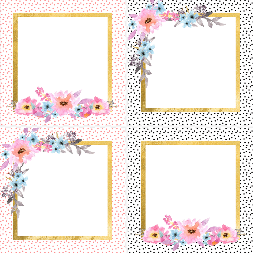 Picture Frame, Flower, Plant Png