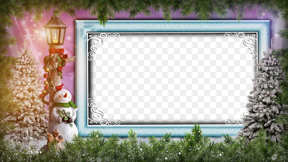 Picture Frame, Outdoors, Nature, Winter, Blackboard Free Transparent Png