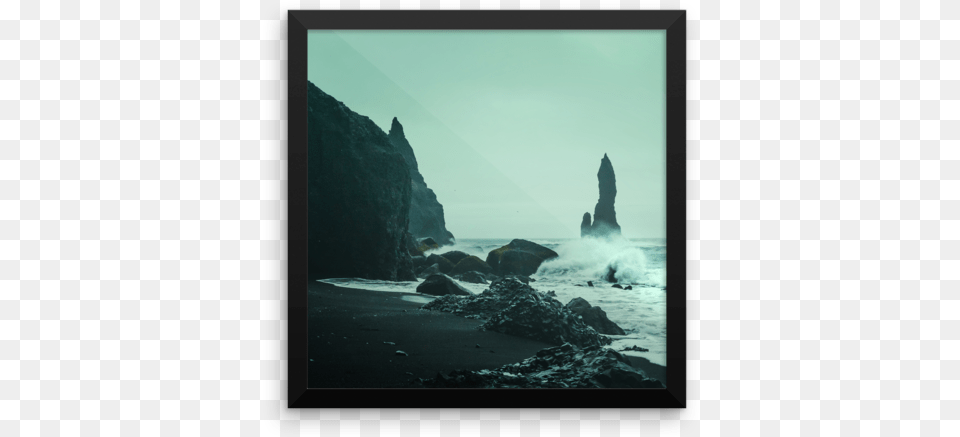 Picture Frame, Water, Cliff, Sea Waves, Sea Png Image