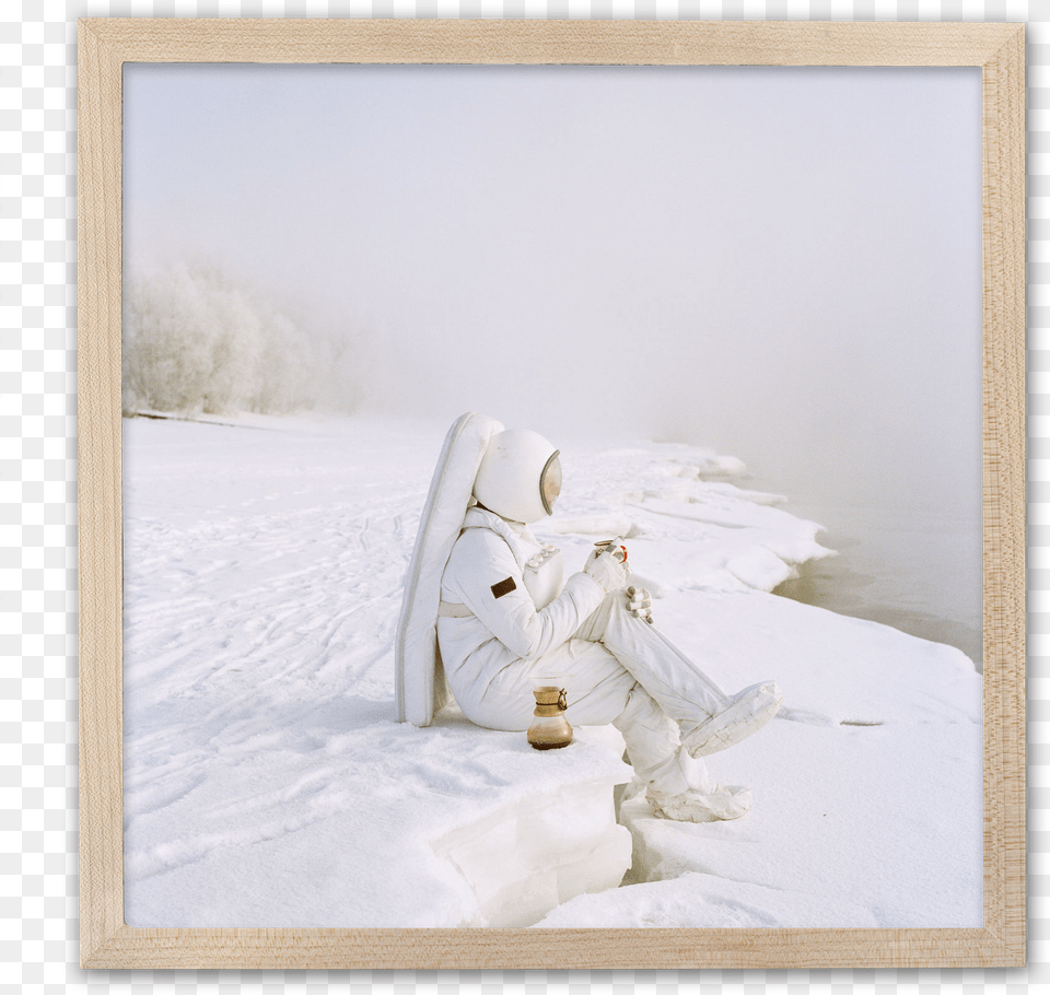 Picture Frame, Winter, Outdoors, Nature, Male Png