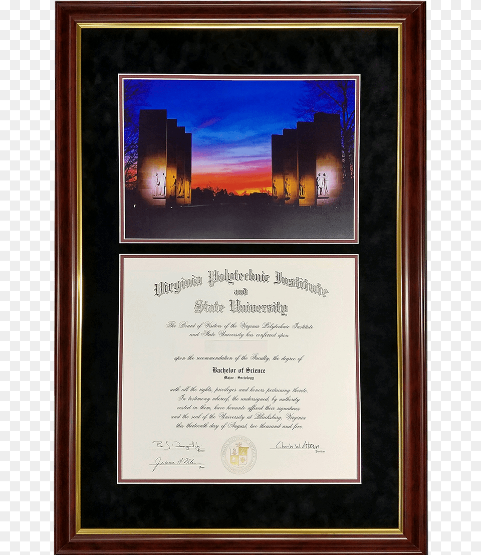 Picture Frame, Text, Diploma, Document Png Image