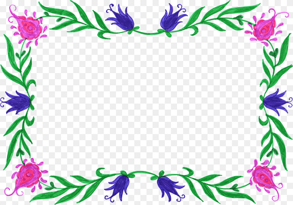 Picture Frame, Art, Floral Design, Graphics, Pattern Free Png Download