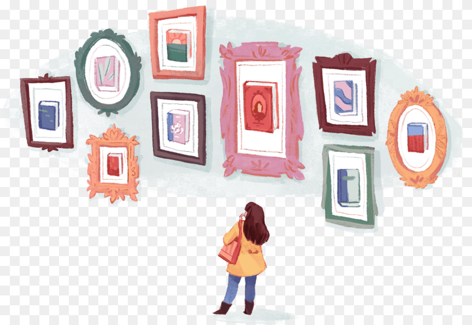 Picture Frame, Art, Child, Female, Girl Free Png Download