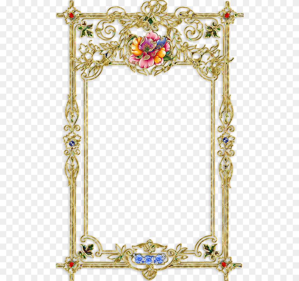 Picture Frame, Gate, Mirror, Art, Floral Design Free Png Download