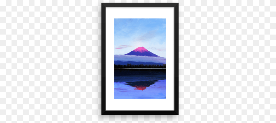 Picture Frame, Mountain, Nature, Outdoors, Volcano Png Image