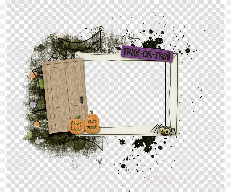 Picture Frame Clipart Halloween Picture Frames Trick Halloween, Food, Plant, Produce, Pumpkin Free Png
