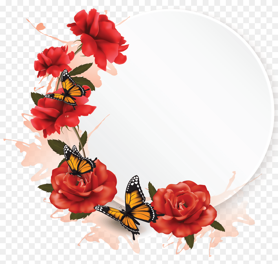 Picture Frame Graphics For Craft Design Vintage Images, Flower, Petal, Plant, Rose Free Png Download