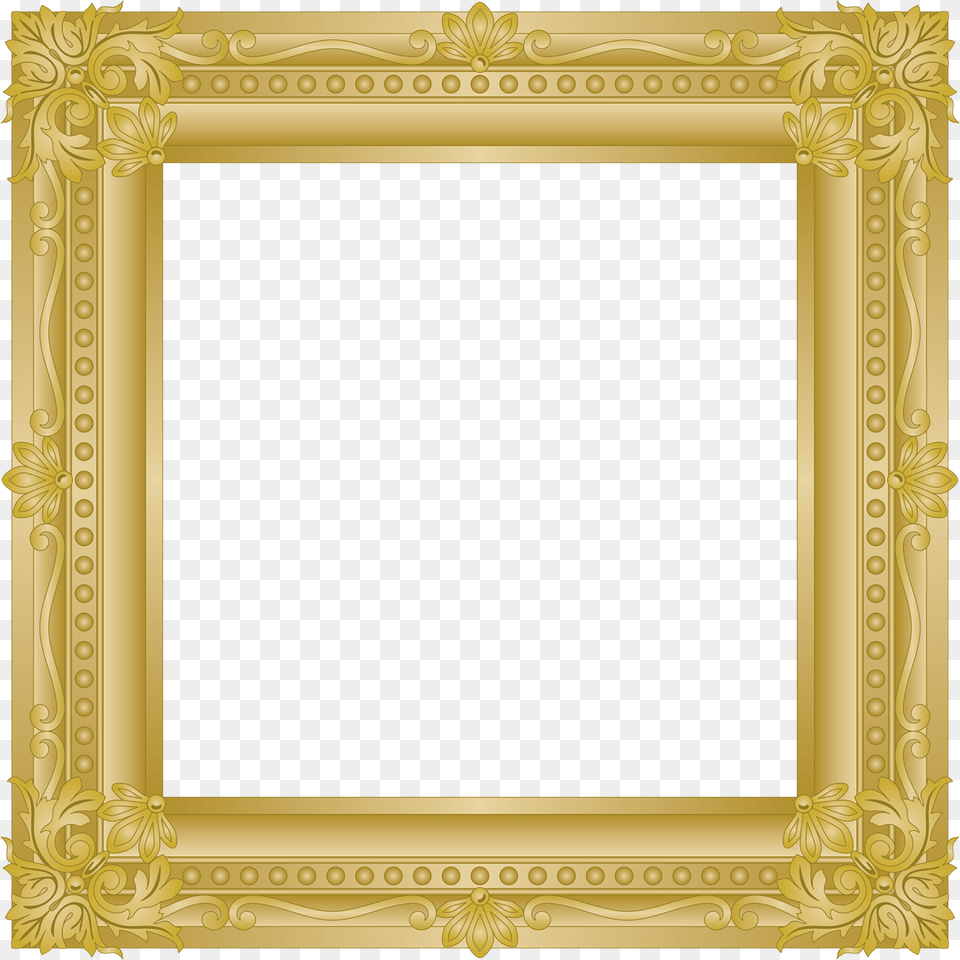 Picture Frame Graphics For Craft U0026 Design Printable Gold Square Frame Free Png Download