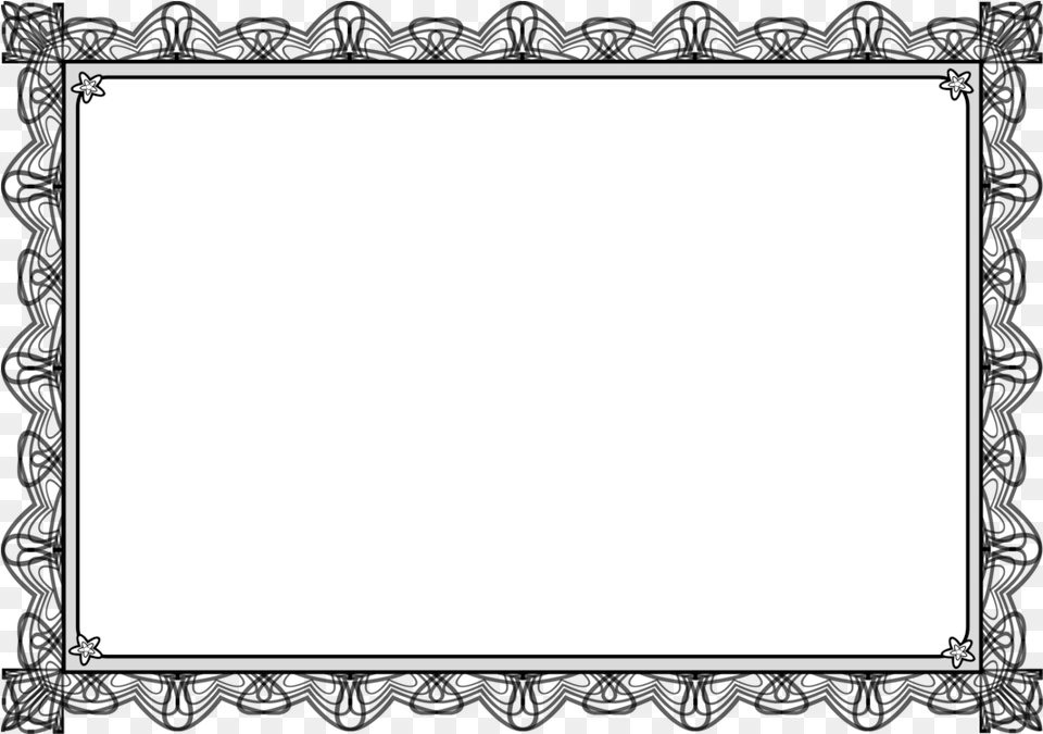 Picture Frame Line Art Square Black And White Templates, White Board Free Png