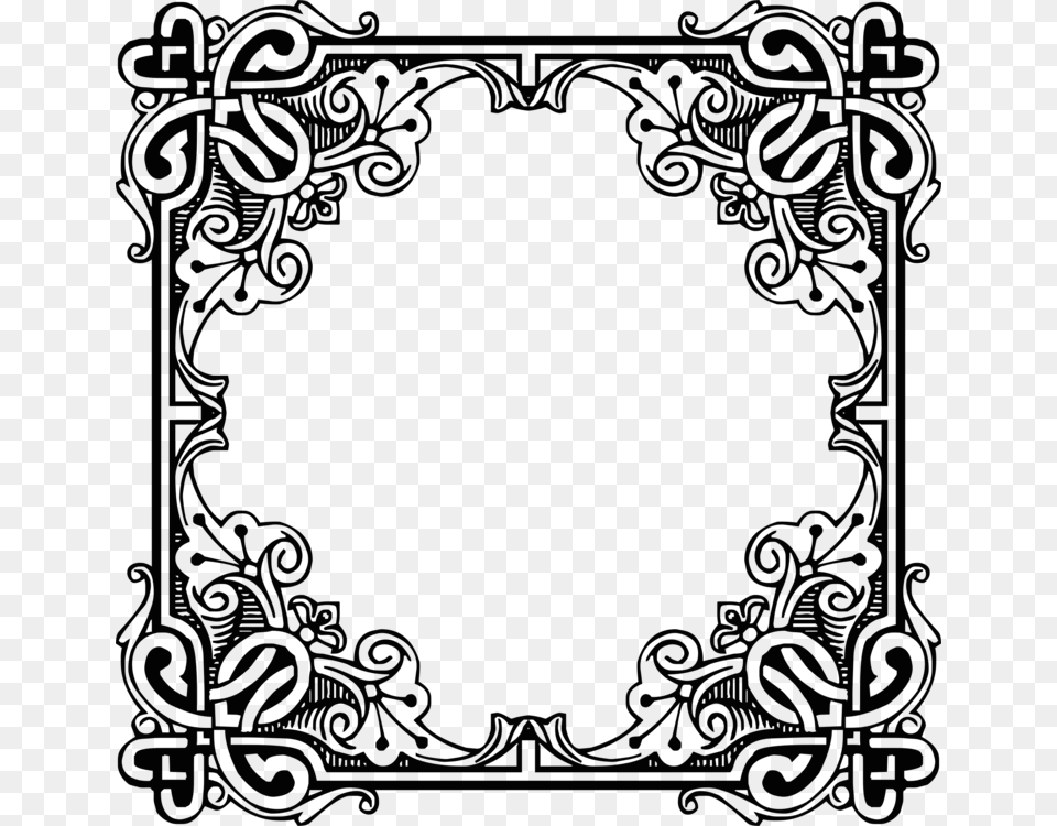 Picture Frameartsymmetry Medieval Frames And Borders, Blackboard Free Transparent Png