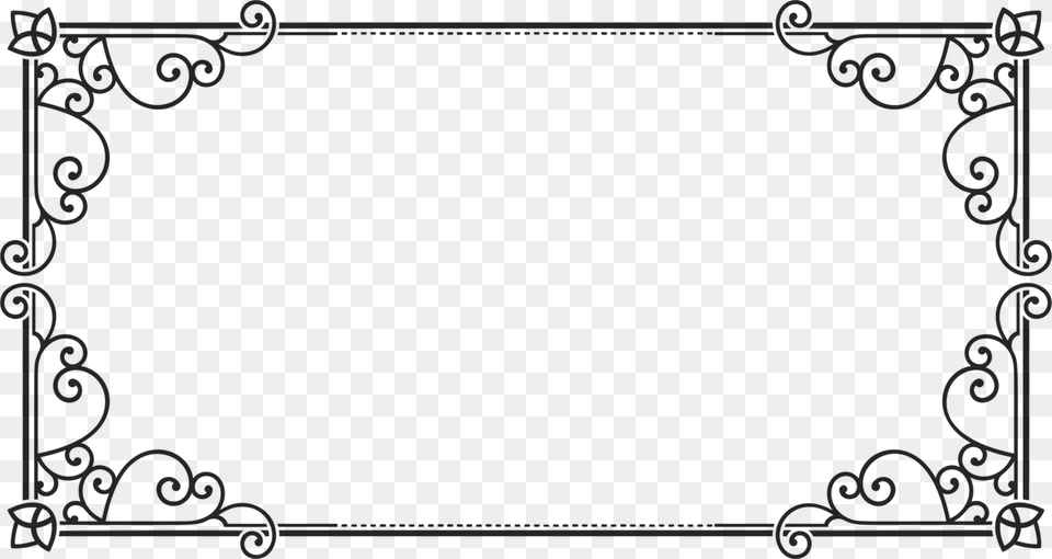 Picture Frameline Artangle Rectangle Shape Clipart Black And White, Gray Png Image