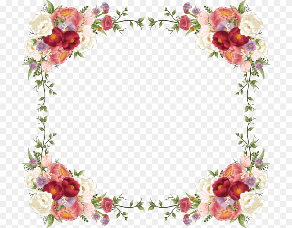 Picture Frameplantflower Flowers Frame, Art, Floral Design, Flower, Flower Arrangement Free Png Download