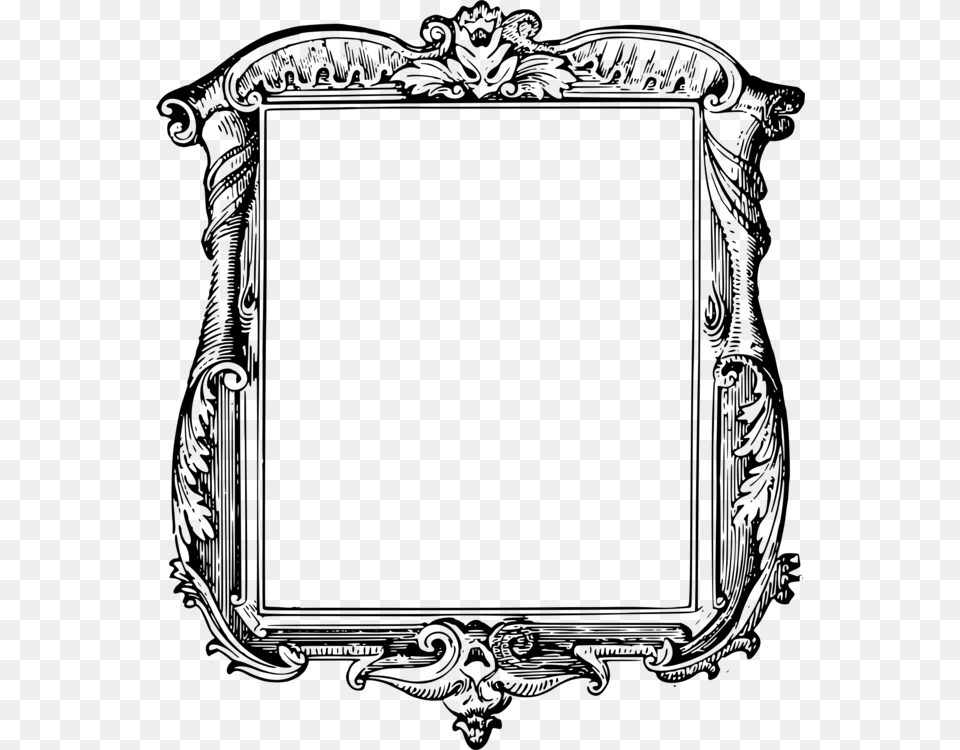 Picture Frames Black And White Decorative Arts Computer Icons Line, Gray Free Png