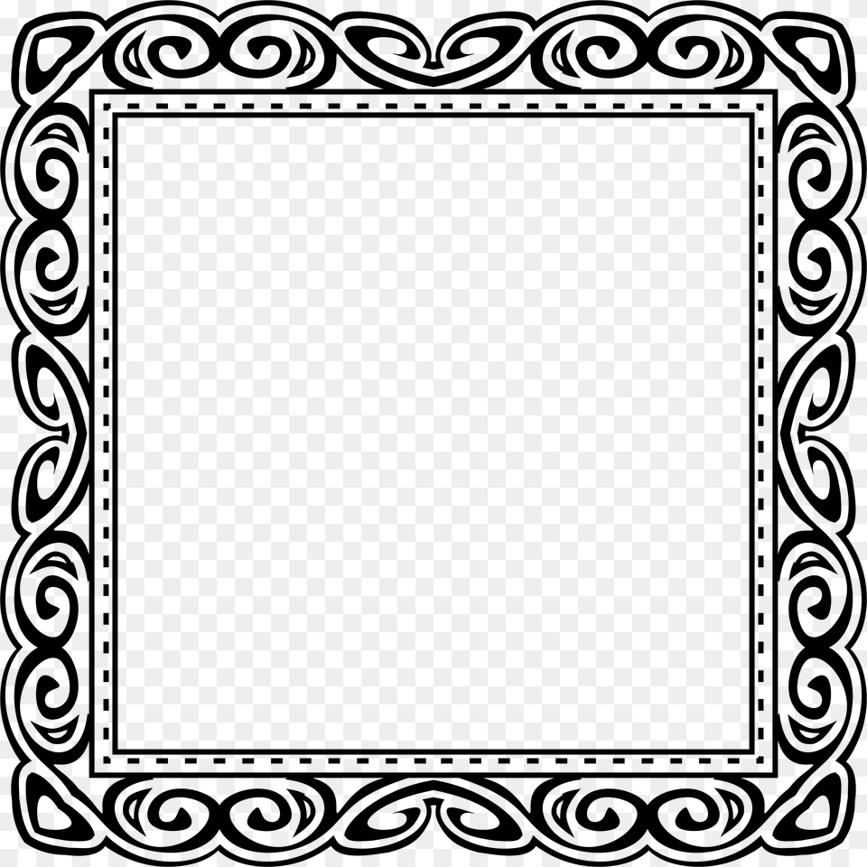 Picture Frames Borders And Frames Clip Art, Gray Free Png Download