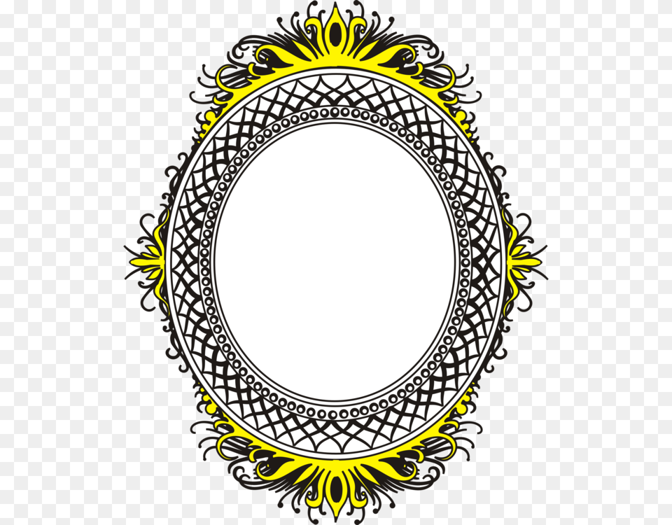 Picture Frames Borders And Frames Oval Download Decorative Arts, Disk Png Image