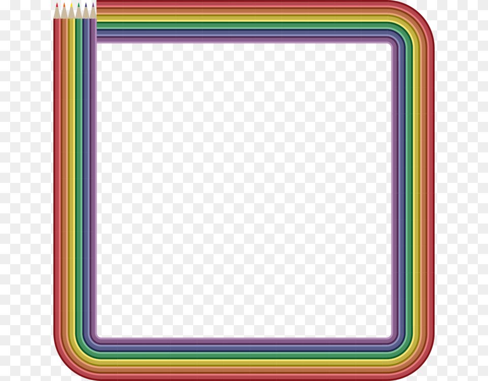 Picture Frames Colored Pencil Borders And Frames, Computer, Electronics, Tablet Computer, Blackboard Free Png