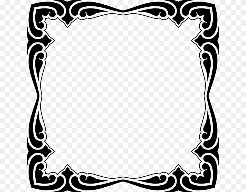 Picture Frames Decorative Arts Drawing Line Art, Gray Free Transparent Png