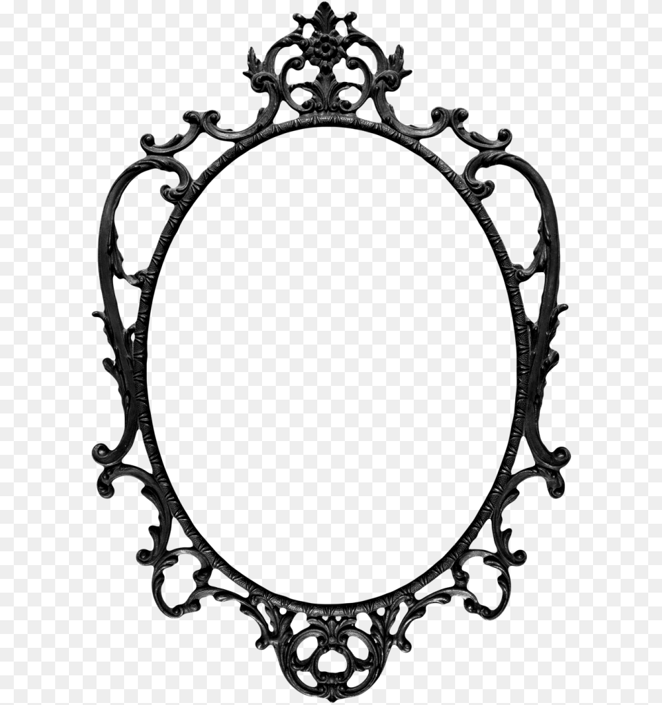 Picture Frames Vintage Clothing Mirror Drawing Clip Art, Crib, Furniture, Infant Bed, Oval Free Png Download