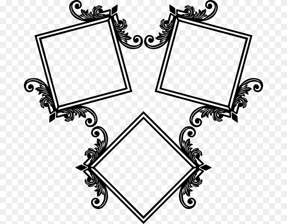 Picture Frames Window Decorative Arts Film Frame Ornament Free, Gray Png Image