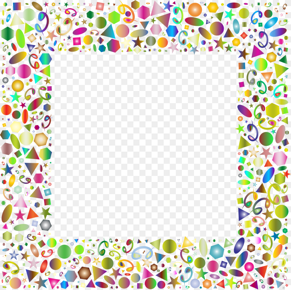 Picture Framesquaresymmetry Party Frame, Pattern, Art, Blackboard, Confetti Free Transparent Png