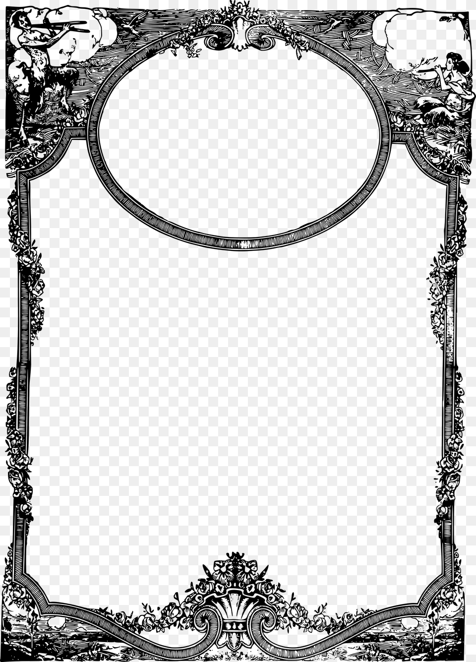 Picture Framevisual Artsmonochrome Photography Fantasy Frame, Gray Free Transparent Png