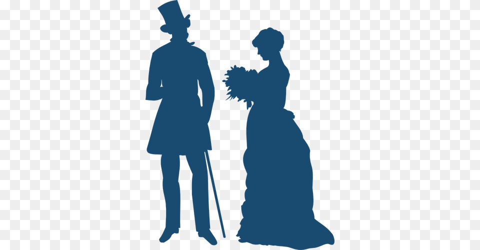 Picture Couples Silhouette Clip Art At Getdrawings Old Fashioned Clipart, Photography, Clothing, Hat, Adult Free Transparent Png