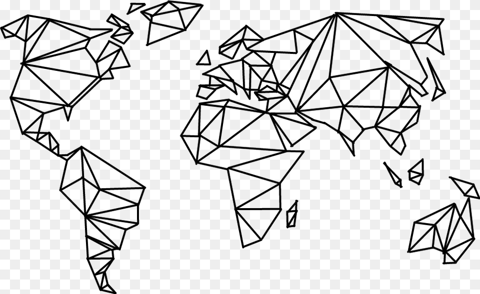 Picture Download Maps Travel Travelling Travels Geometrical World White Studio Nahili Affiche, Gray Free Transparent Png