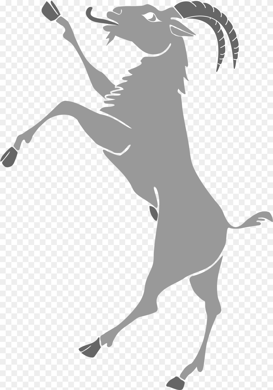 Picture Free Library File On Hind Legs Goat On Hind Legs, Stencil, Adult, Female, Person Png Image