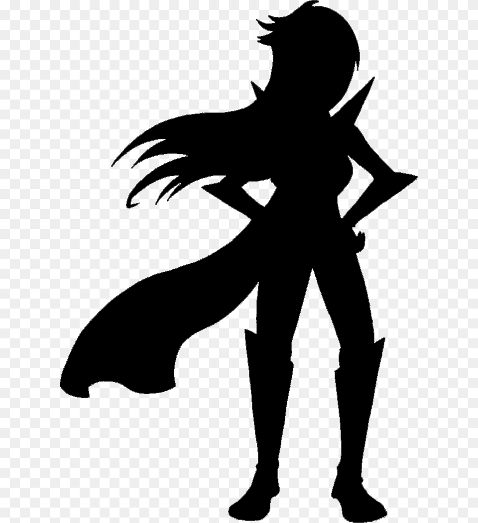 Picture Silhouette Superhero, Stencil, Adult, Person, Female Free Transparent Png