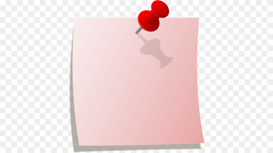 Picture Stock Pink Note With Red Thumbtack Pink Post It Note, Pin, White Board Free Png Download
