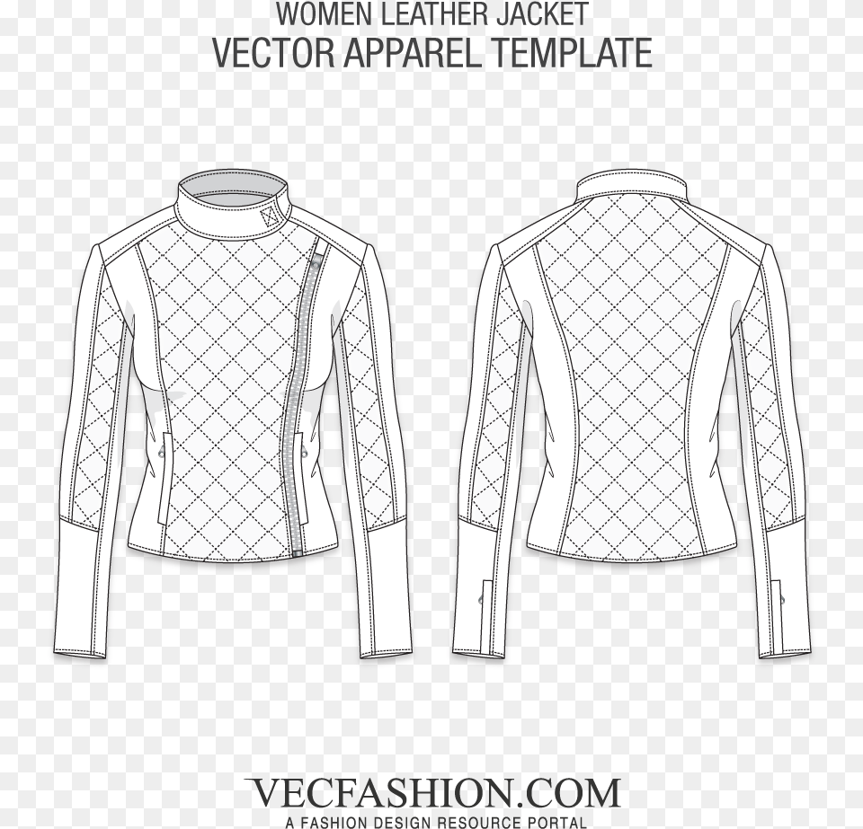 Picture Freeuse Coats Jackets Tagged Vecfashion Women Womens Leather Jacket Flat, Clothing, Coat, Sleeve, Long Sleeve Png Image