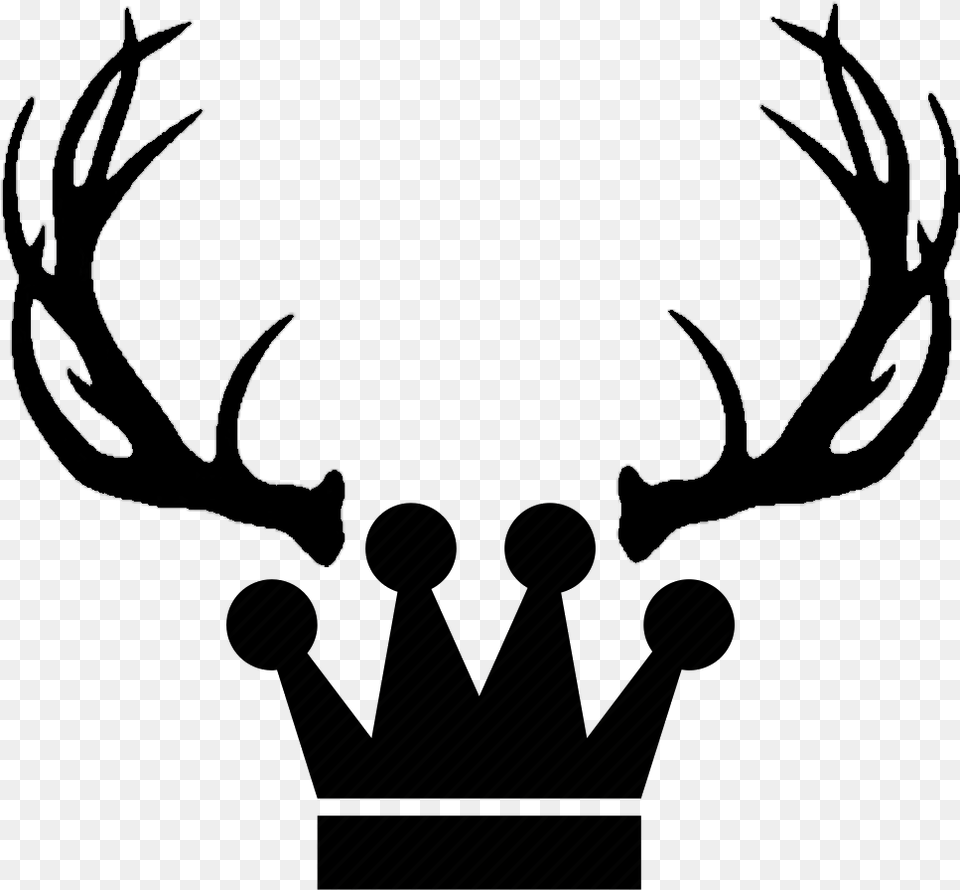 Picture Freeuse Download Banner Black And White Deer Antlers Clipart Black And White, Silhouette, Animal, Antelope, Impala Png