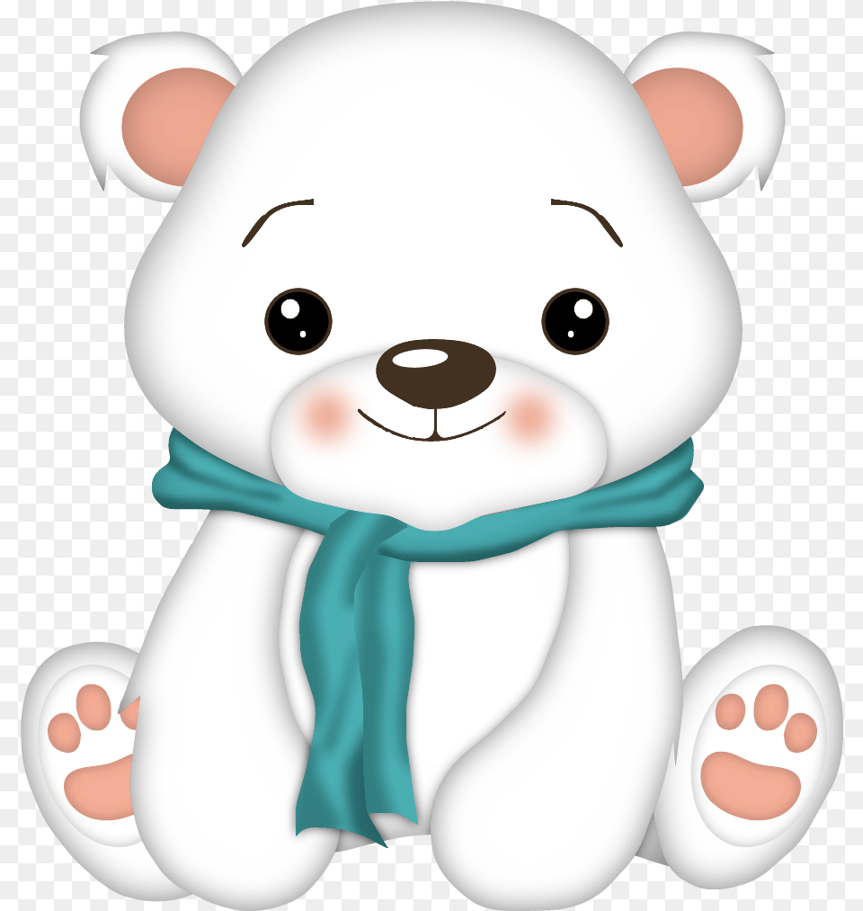 Picture Freeuse Kawaii Clipart Polar Bear Cute Polar Bear Clipart, Toy, Nature, Outdoors, Snow Png