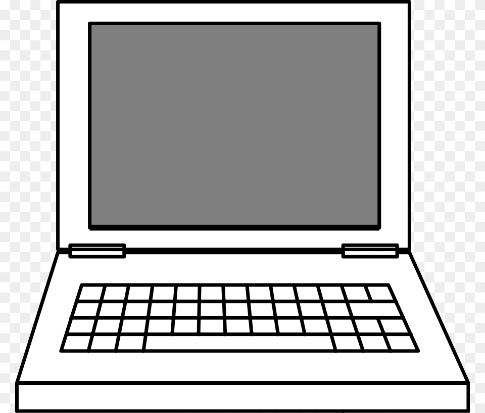 Picture Freeuse Library Collection Of A Laptop Clipart Simple Drawing Of Laptop, Computer, Electronics, Pc, Computer Hardware Png Image