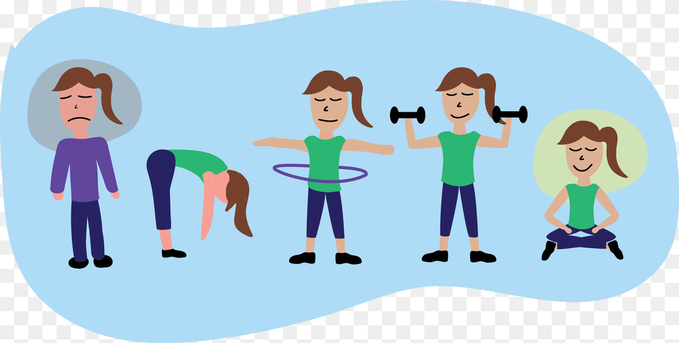 Picture Freeuse Library Exercising Group Health Archives Exercise Transparent, Person, Child, Girl, Female Png