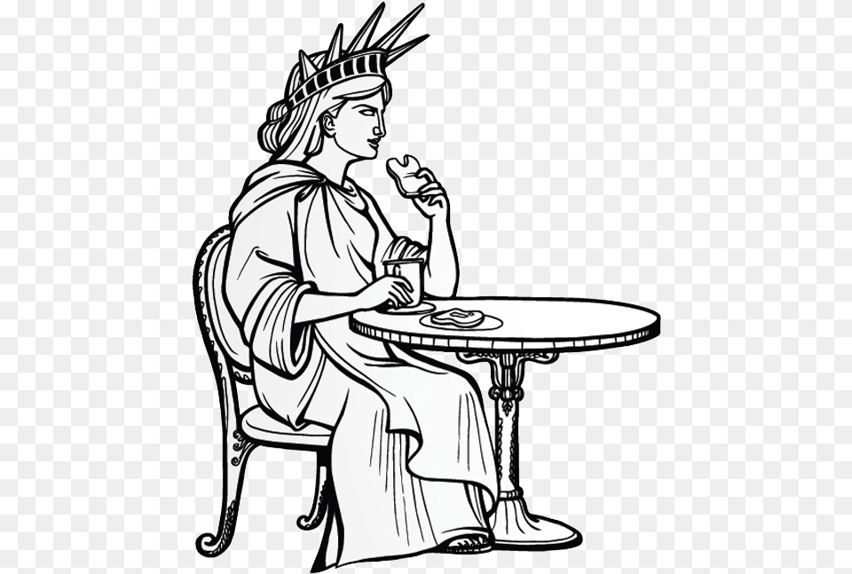 Picture Freeuse Library Of Liberty Illustration To Liberty Statue Illustration, Adult, Art, Person, Man Png