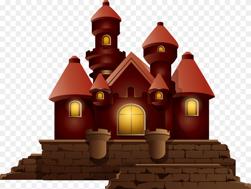 Picture Full Format Small Castle, Brick, Architecture, Building, Clock Tower Free Png