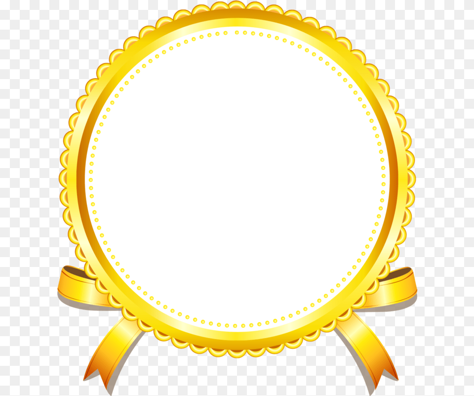 Picture Gold Golden Frame Yellow Border Rounded Border Golden, Oval, Mirror Free Transparent Png