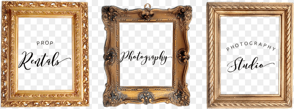 Picture Golden Frame, Mirror, Photography, Bronze Png Image